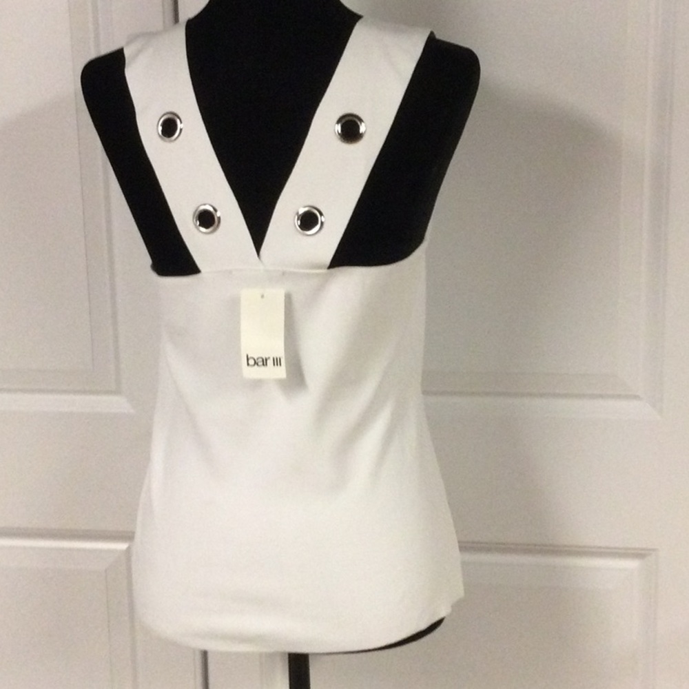 Bar III White Tank Top.. Very Cool! - Picture 2 of 6